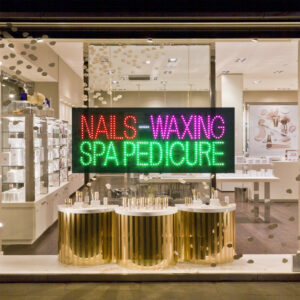 LED Nails Waxing SPA Pedicure Sign, 32″×13″