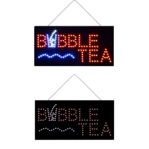 LED Bubble Tea Sign, 24″×12″