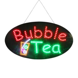 LED Bubble Tea Sign, 27″×15″