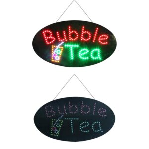 LED Bubble Tea Sign, 27″×15″