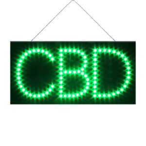 LED CBD Sign, 12″×6″