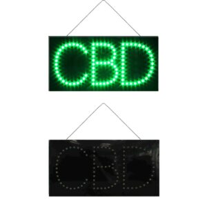 LED CBD Sign, 12″×6″