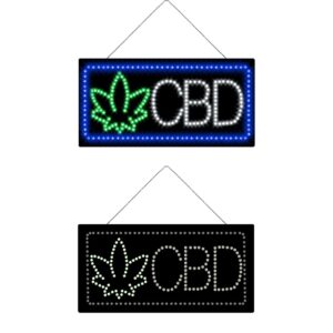 LED Kratom CBD Sign, 19″×9.5″