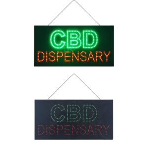 LED CBD Dispensary Sign, 24″×12″