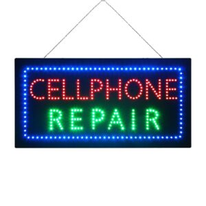 LED Cellphone Repair Sign, 24″×12″