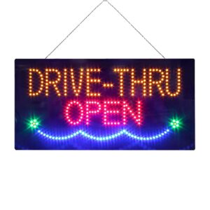 LED Drive-Thru Open Sign, 24″×12″