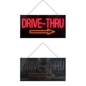 LED Drive-Thru Open Sign, 24″×12″