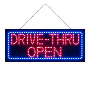 LED Drive-Thru Open Sign, 32″×13″