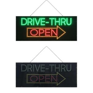 LED Drive-Thru Open Sign, 32″×13″