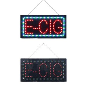 LED E-Cig Sign, 19″×9.5″