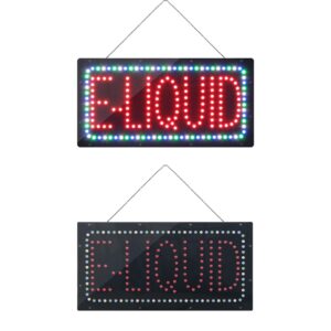 LED E-Liquid Sign, 19″×9.5″