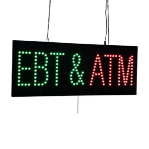 LED EBT ATM Sign, 27″×11″