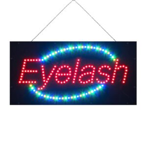 LED Eyelash Sign, 19″×9.5″