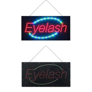 LED Eyelash Sign, 19″×9.5″