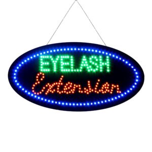 LED Eyelash Extension Sign, 19″×9.5″