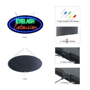 LED Eyelash Extension Sign, 19″×9.5″