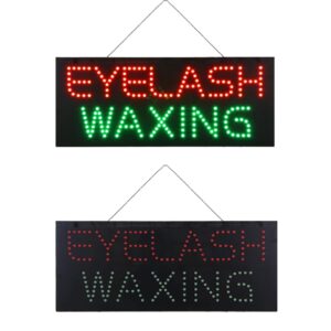 LED Eyelash Waxing Sign, 27″×11″