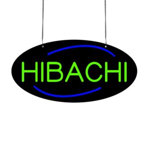 LED HIBACHI Neon Sign, 20”x10”