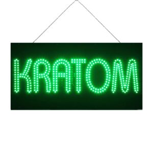 LED Kratom Sign, 24″×12″