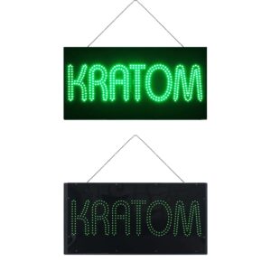 LED Kratom Sign, 24″×12″