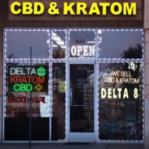 LED Delta 8 Kratom CBD Sign, 36″x 24″