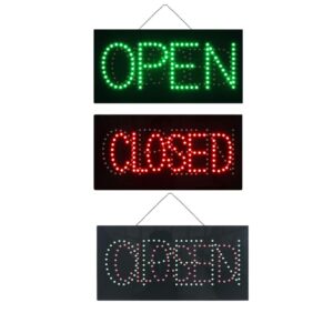 LED Open Closed Sign, 19″×9.5″