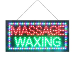 LED Massage Waxing Sign, 24″×12″