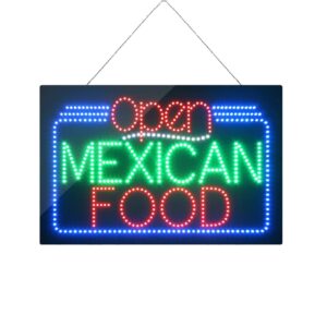 LED Mexican Food Sign, 24″×16″