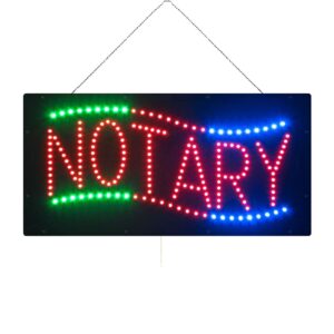 LED NOTARY Sign, 19″×9.5″