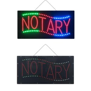 LED NOTARY Sign, 19″×9.5″