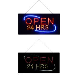 LED Open 24 HRS Sign, 19″×9.5″