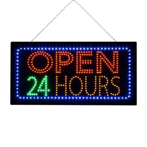 LED Open 24 HRS Sign, 24″×12″