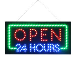 LED Open 24 HRS Sign, 24″×12″