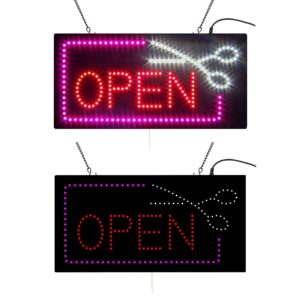 LED Open Sign for Barber Shop, 24″×12″