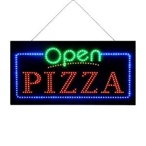 LED Open Pizza Sign, 24″×12″