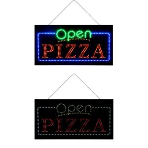 LED Open Pizza Sign, 24″×12″