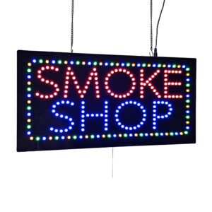 LED Smoke Shop Sign, 24″×12″