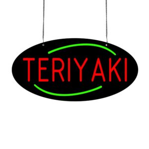 LED TERIYAKI Neon Sign, 20”x10”