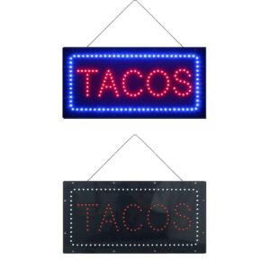 LED Tacos Sign, 19″×9.5″