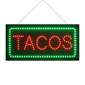 LED Tacos Sign, 19″×9.5″