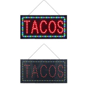 LED Tacos Sign, 19″×9.5″