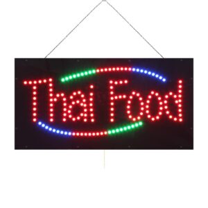 LED Thai Food Sign, 24″×12″