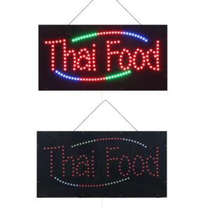 LED Thai Food Sign, 24″×12″