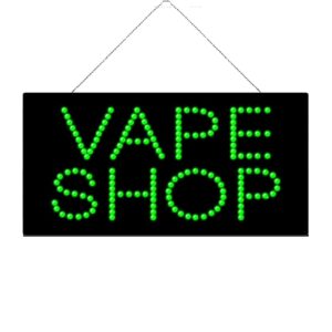 LED Vape Shop Sign, 24″×12″