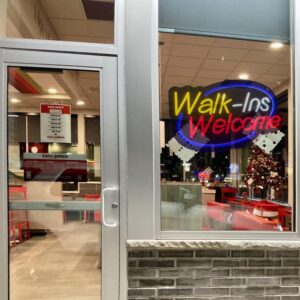 LED Walk-Ins Welcome Neon Sign, 20”x11.4”