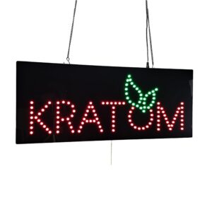 LED Kratom Animated Sign, 27″×11″