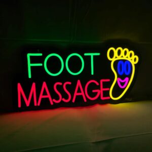 Foot Massage LED Neon Sign, 24″×12″