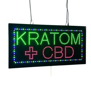 LED Kratom CBD Sign, 24″×12″