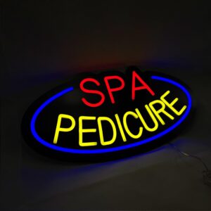 LED SPA Pedicure Neon Sign, 20″ x 10.3″