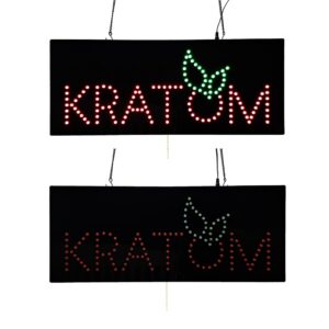 LED Kratom Animated Sign, 27″×11″